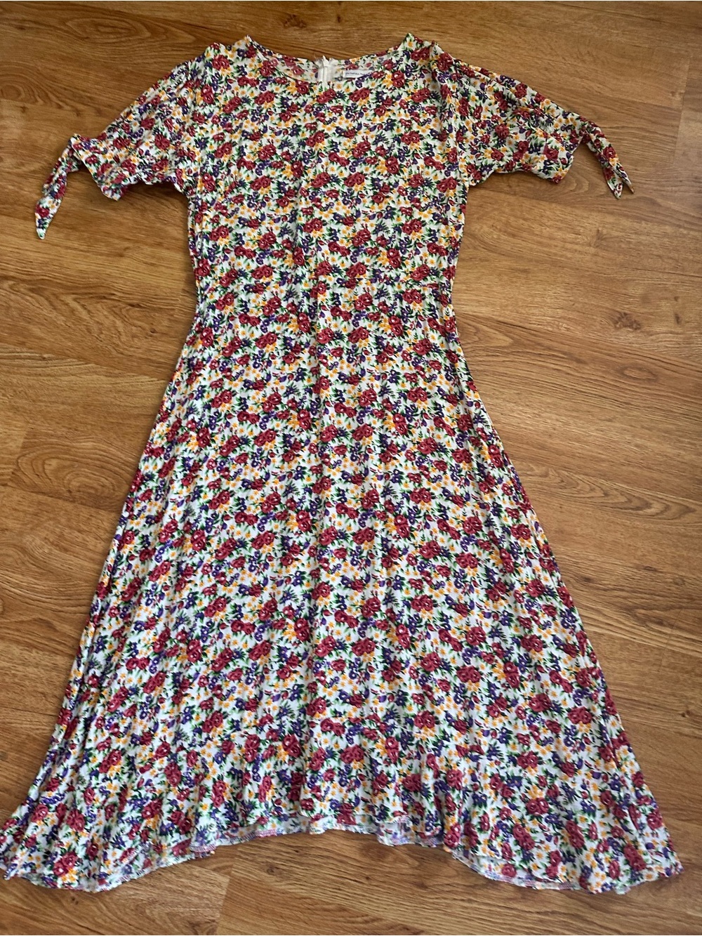 Faithfull The Brand Multicolor Floral Midi Dress US 6